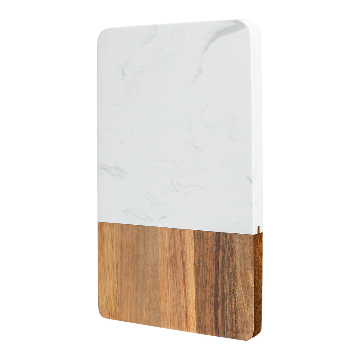 Marble and Acacia Wood Cutting Board – Modern Decorative Serving Slab for Kitchen & Charcuterie